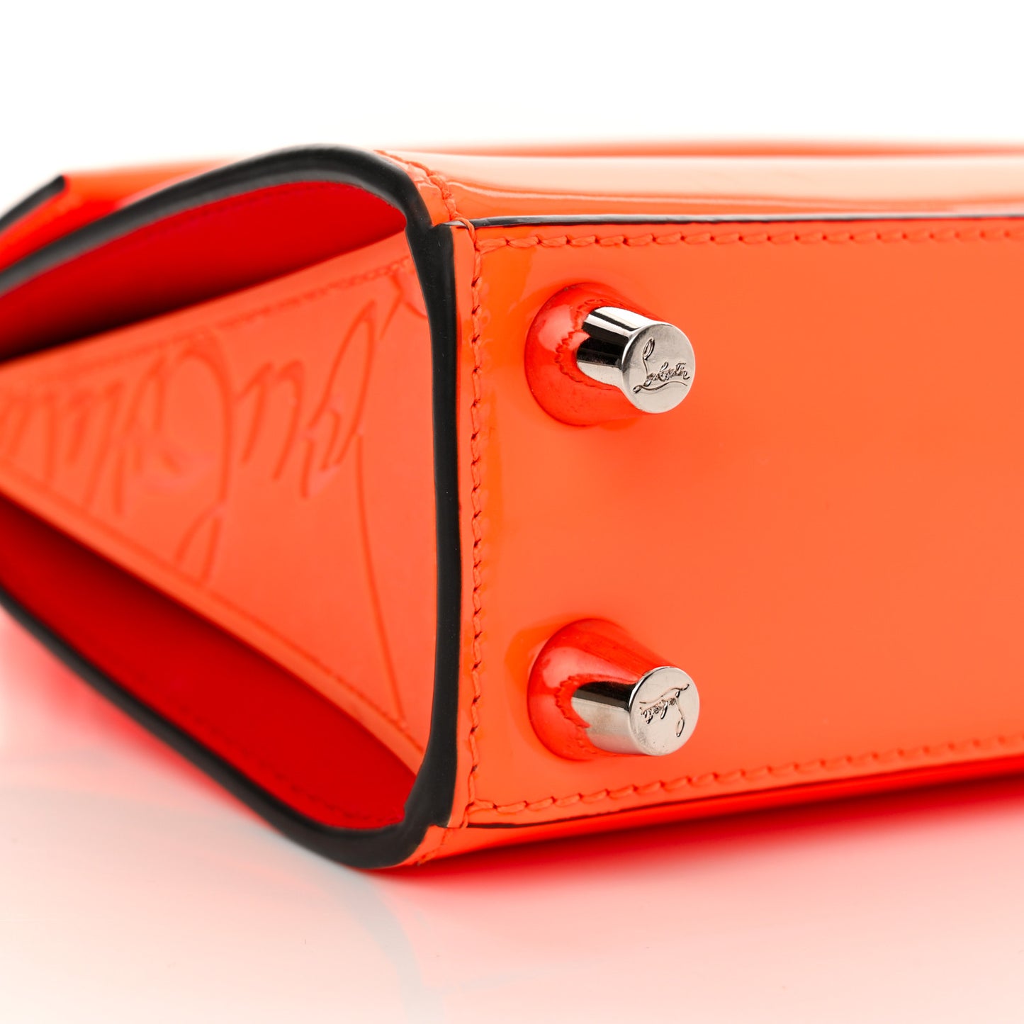 Patent Paloma Mini Empire Tote Orange