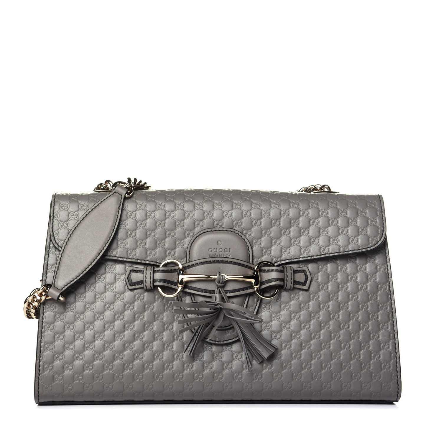 Soft Microguccissima Medium Emily Chain Shoulder Bag Loess