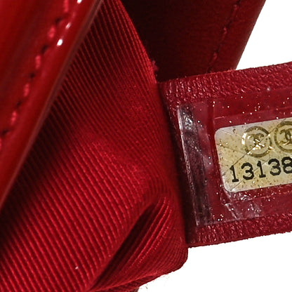 Chanel Vinyl Lipstick Ligne Tote Red 7 of 10