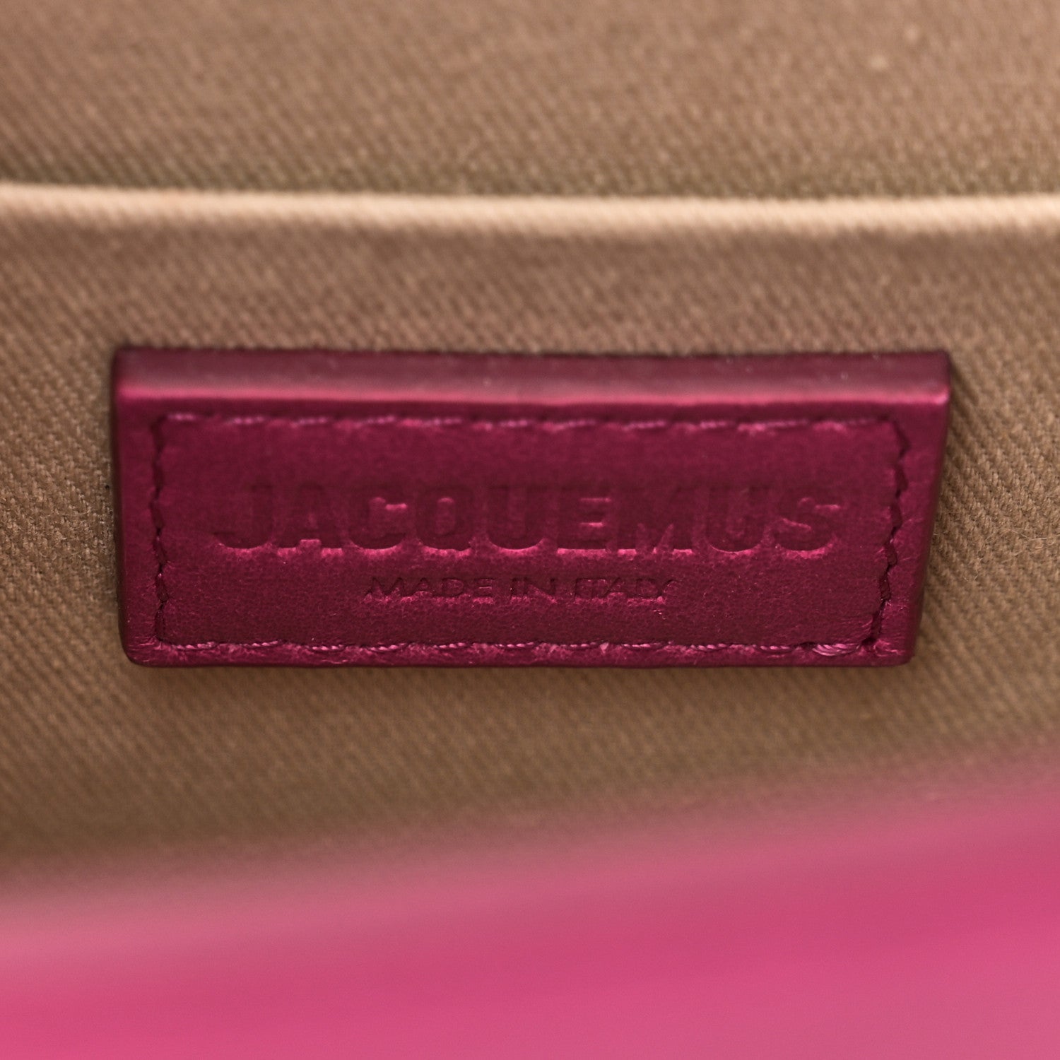 Jacquemus Smooth Calfskin Le Grand Chiquito Dark Pink 6 of 9