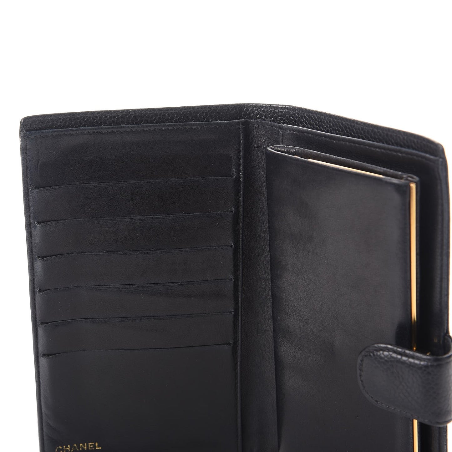 Caviar Timeless CC French Wallet Black