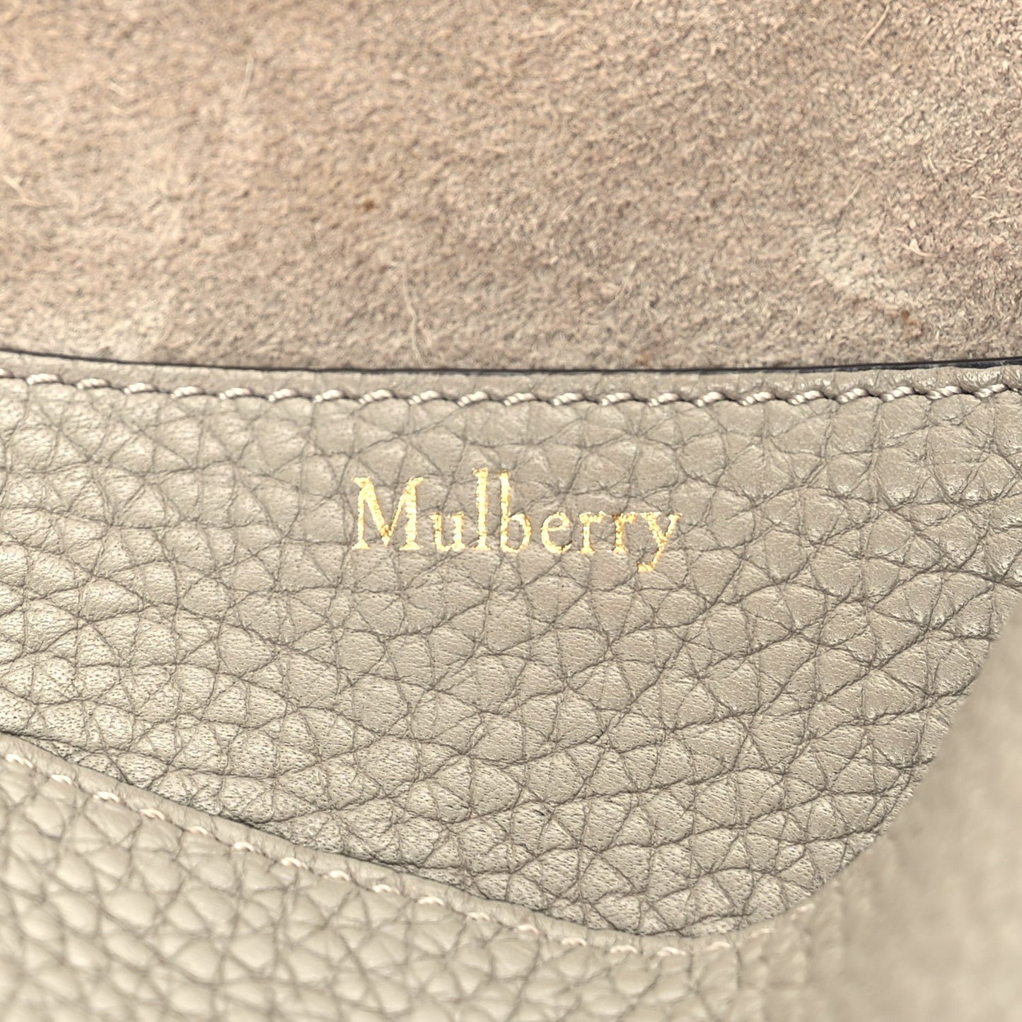 Heavy Grain Calfskin Mini Keeley Solid Grey