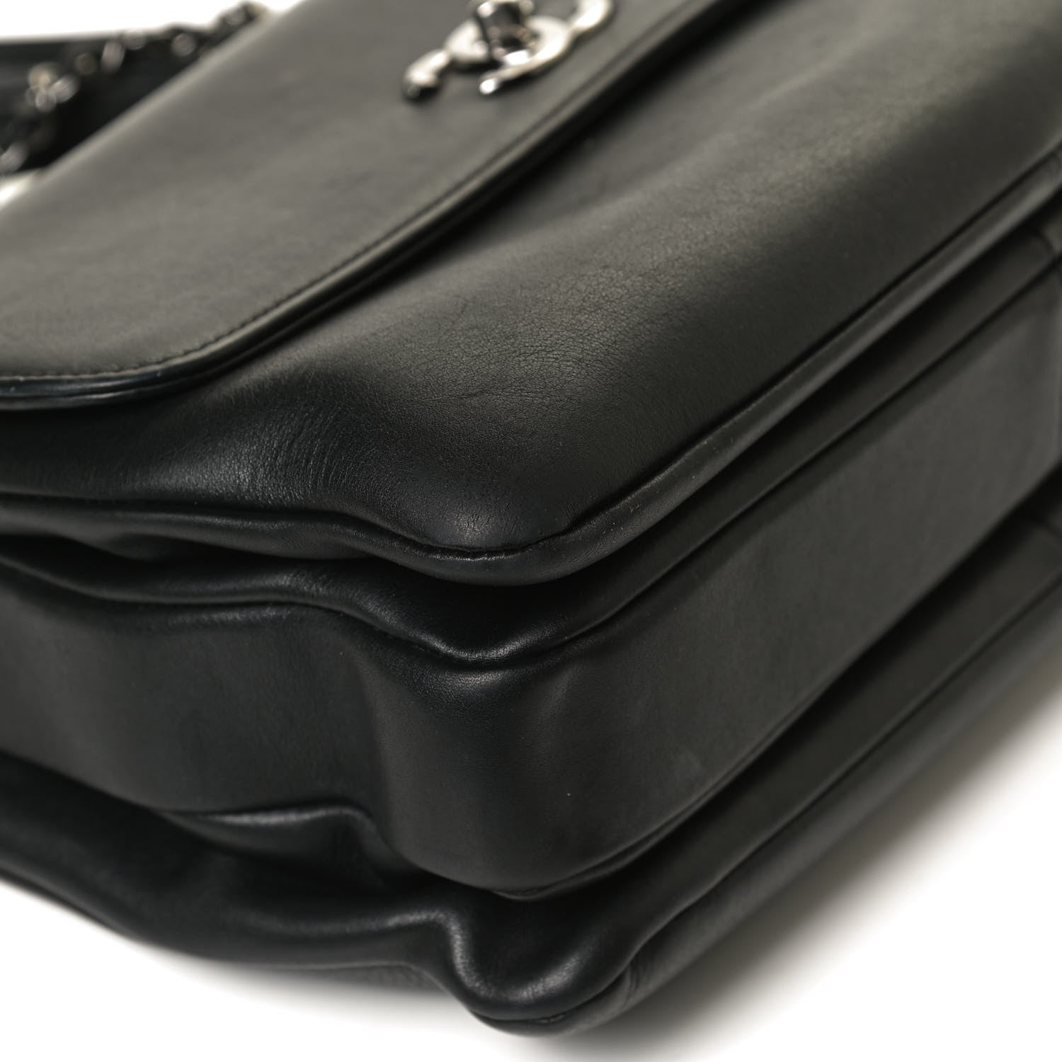 Chanel Calfskin Medium Trendy CC Dual Handle Flap Bag Black 11 of 13