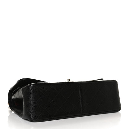 Chanel Caviar Quilted Jumbo Double Flap Black 4 of 17