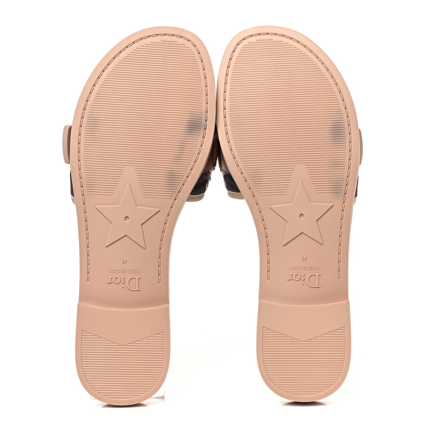 Canvas Nylon Camouflage Dior(e)volution Mule Slide Sandals 41 Nude