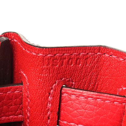Hermes Taurillon Clemence Kelly Ado Backpack Rouge Casaque 7 of 10