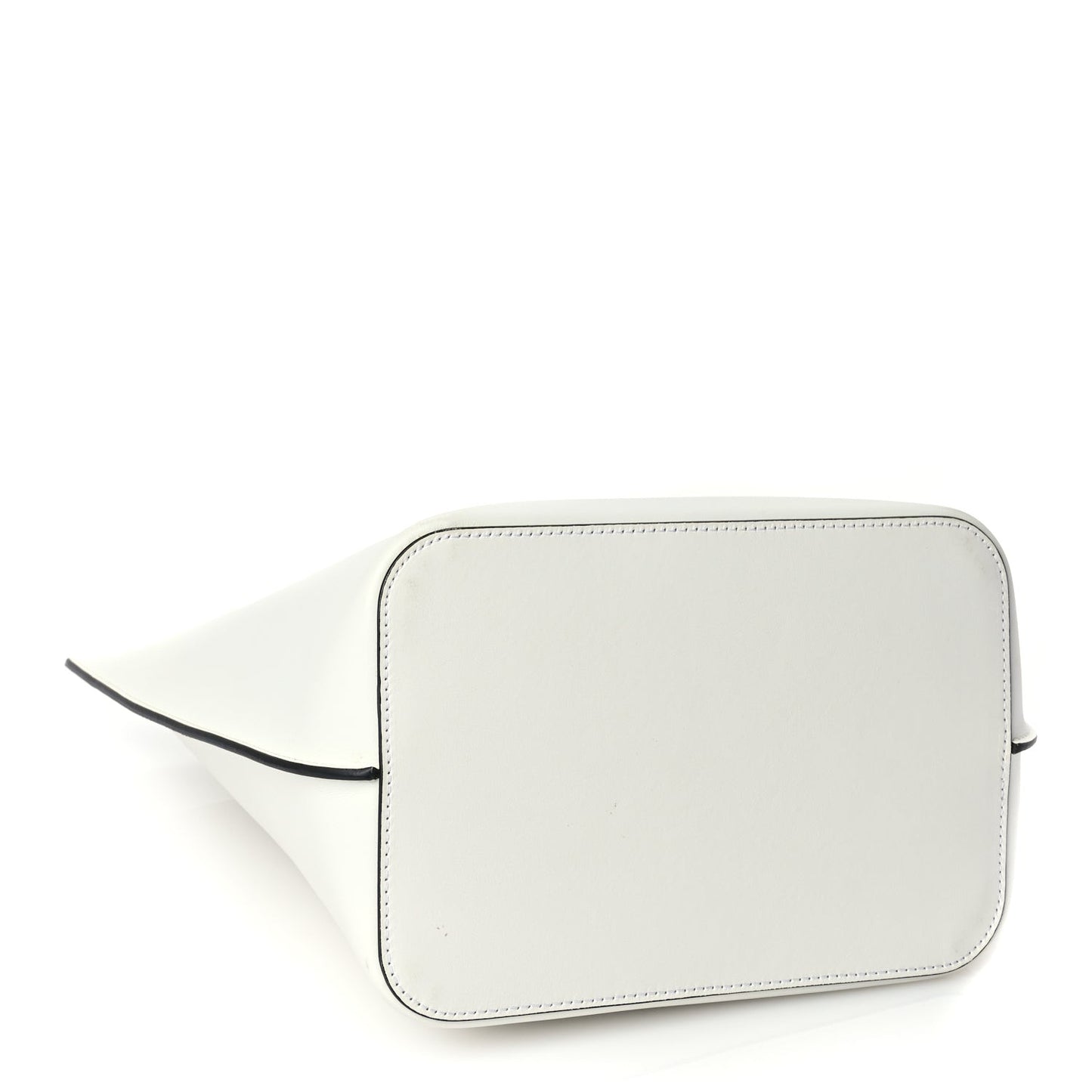 Vitello Large Virtus Bucket Bag Optical White