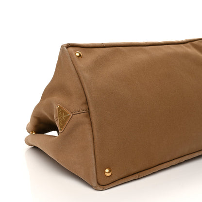 Prada Canapa Large Logo Tote Tabacco 9 of 10