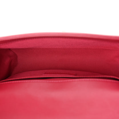 Chanel Lambskin Chevron Quilted Medium Boy Flap Dark Pink 5 of 10