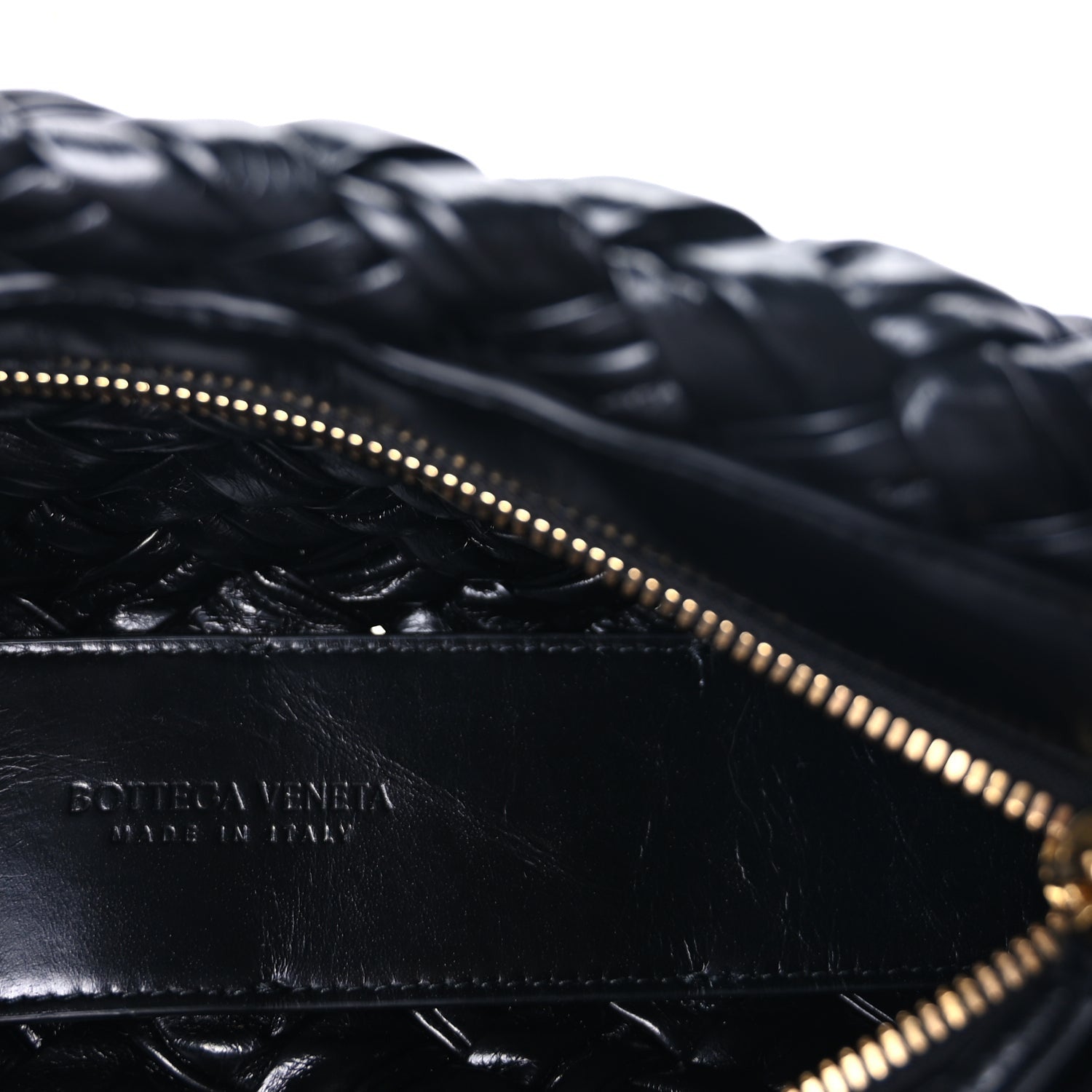 Bottega Veneta Calfskin Intrecciato Kalimero Cha-Cha Clutch  Black 4 of 8
