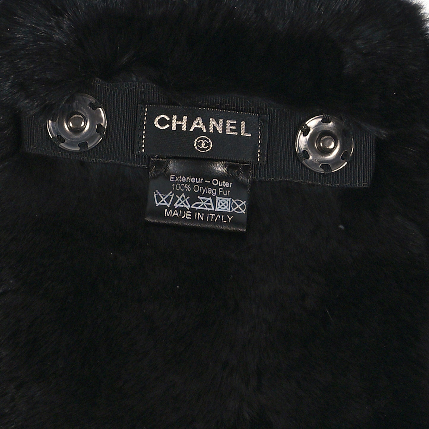 Orylag Rabbit Fur Scarf Black