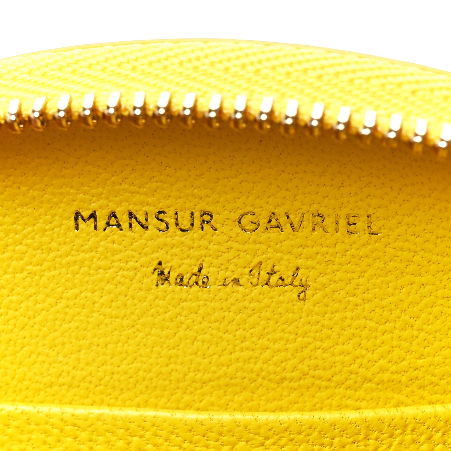 Mansur Gavriel Calfskin Half Moon Clutch Yellow 6 of 11