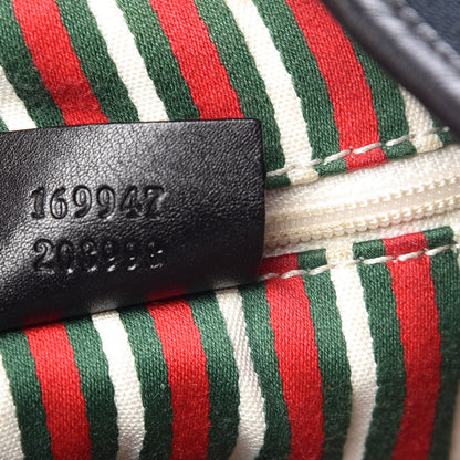 Gucci Monogram Medium New Britt Hobo Black 7 of 8