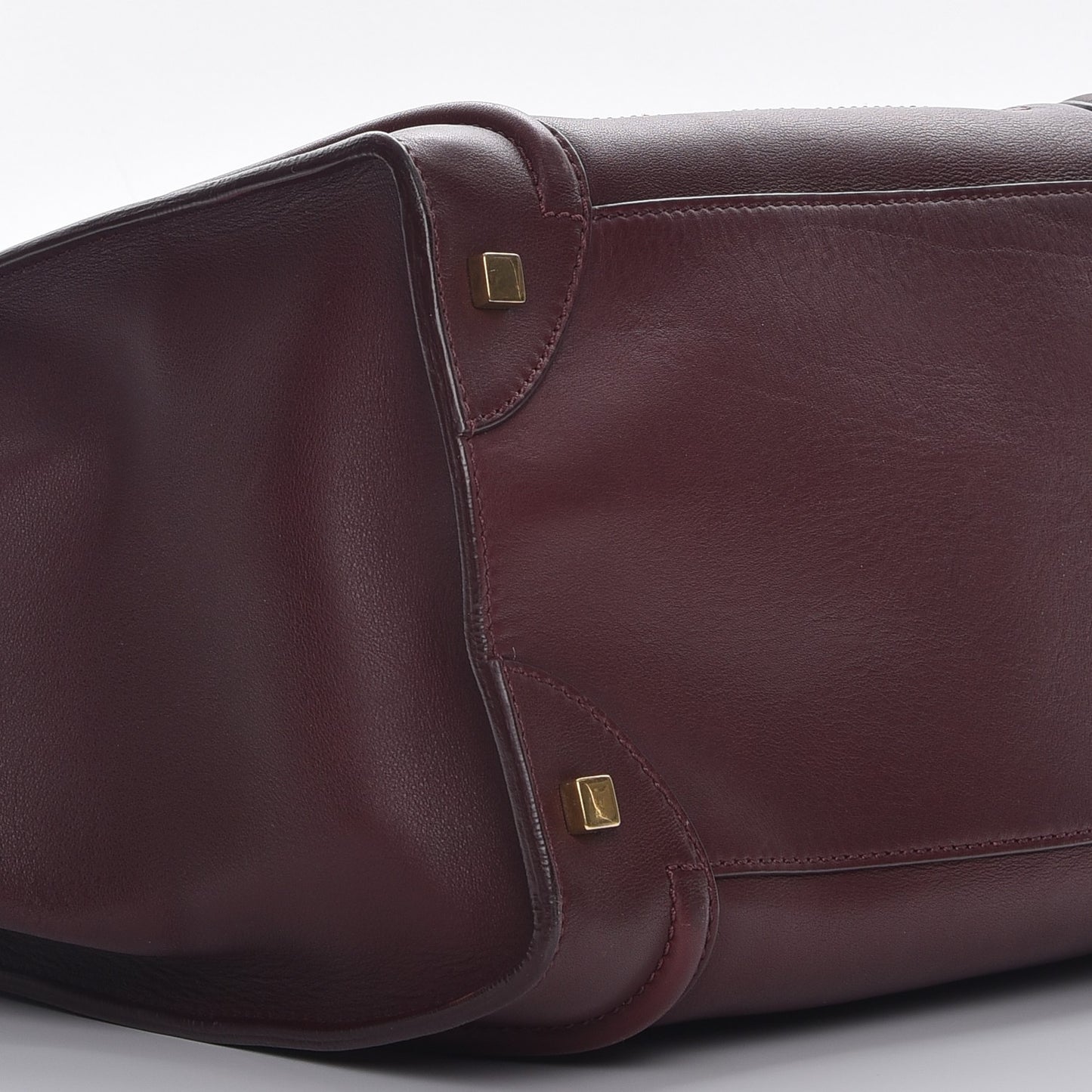 Smooth Calfskin Mini Luggage Burgundy