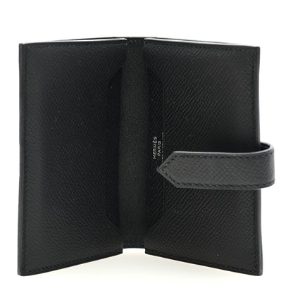 Hermes Epsom Bearn Card Holder Wallet Black 5 of 7