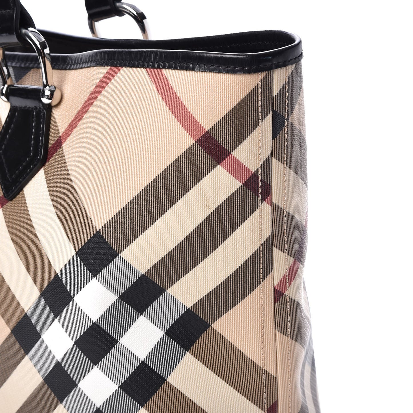 Nova Check Large Nickie Tote Black