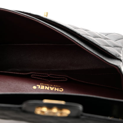 Chanel Caviar Quilted Medium Double Flap Black 5 of 10