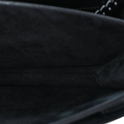 Saint Laurent Calfskin Medium Monogram Monochrome Sunset Black 4 of 8