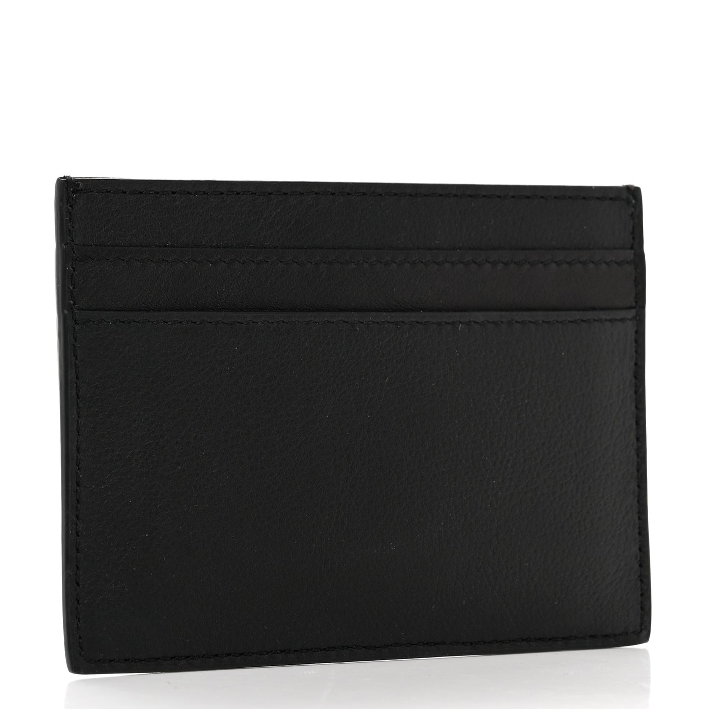 Calfskin Monogram Card Case Black