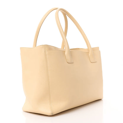 Chanel Calfskin Cerf Executive Shopper Tote Beige Clair 4 of 7