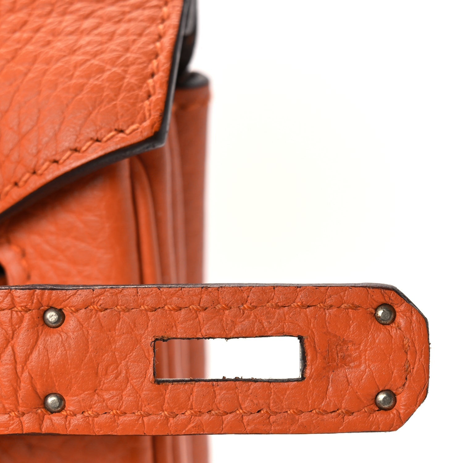 Hermes Togo Birkin 40 Orange 6 of 9