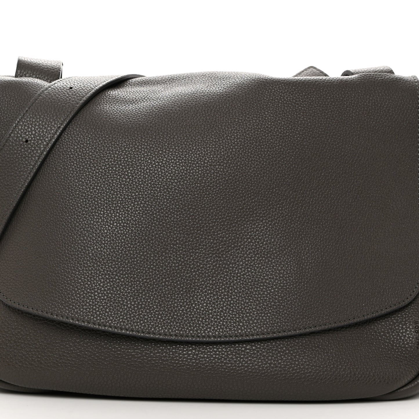 THE ROW Calfskin Small Mail Bag Ash Grey