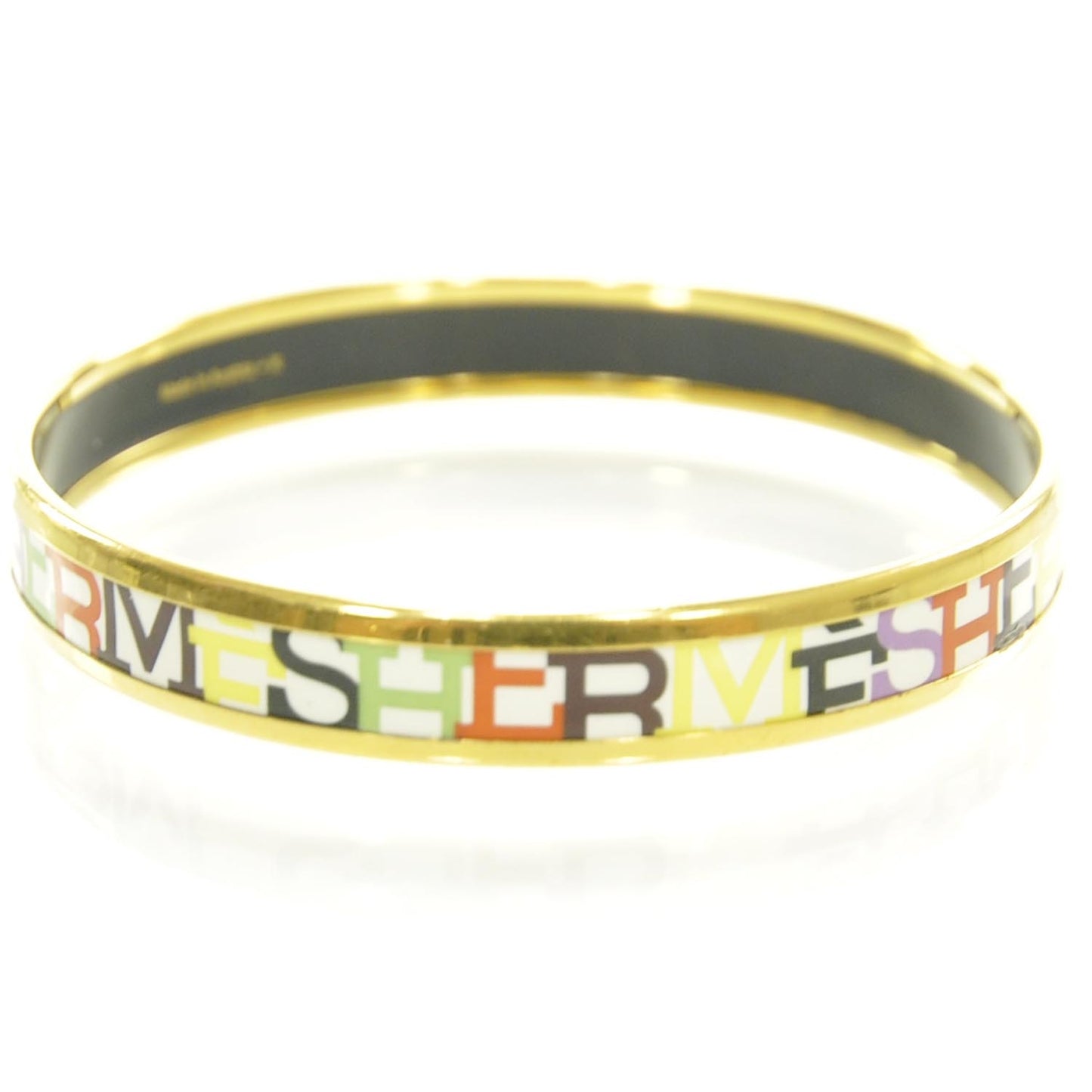 Enamel Narrow Capitales Bracelet