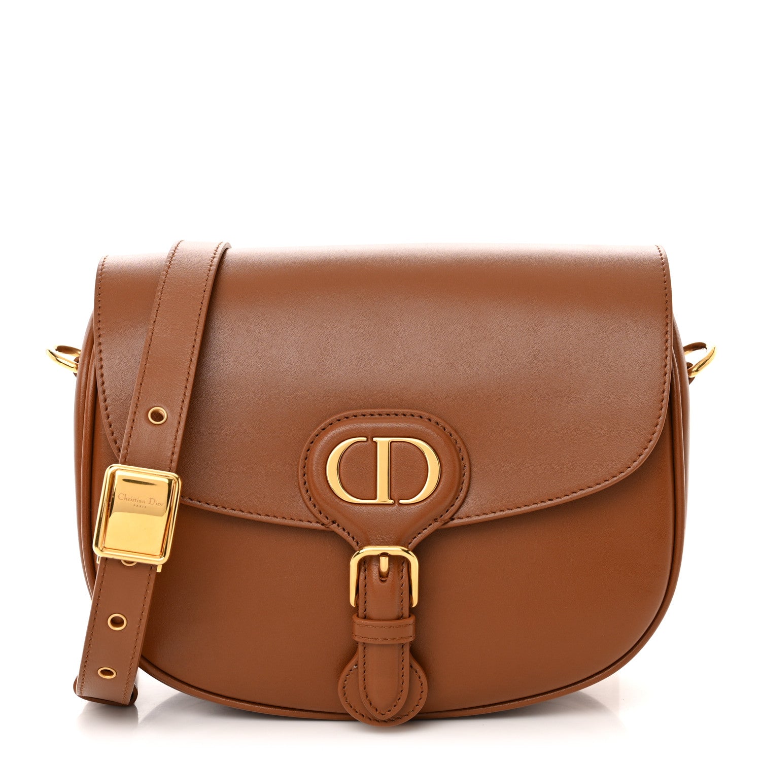 Christian Dior Box Calfskin Medium Bobby Flap Camel 1 of 16