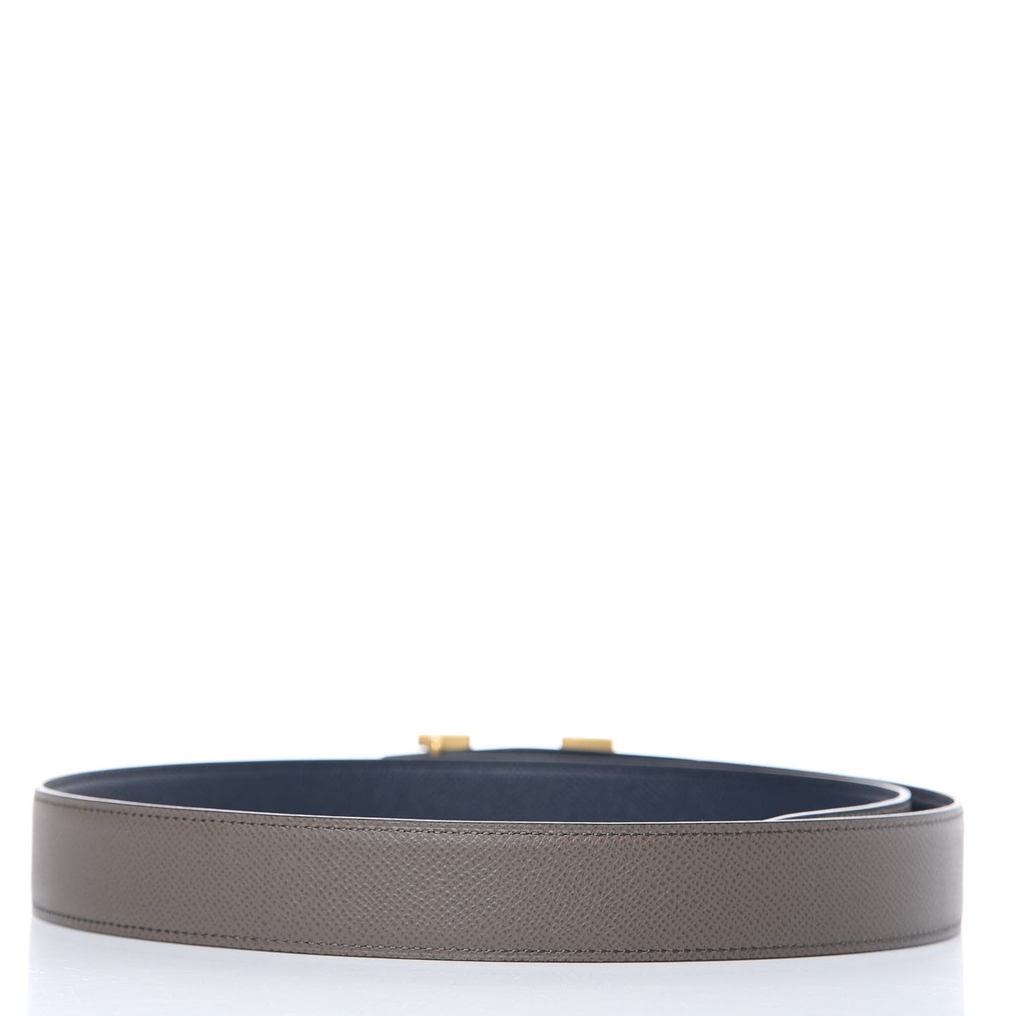 Epsom 32mm H Belt 90 Etain Bleu Saphir