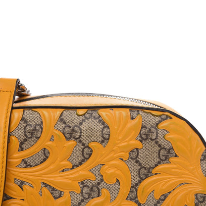 Gucci GG Supreme Monogram Arabesque Mini Chain Shoulder Bag Beige Yellow 10 of 21