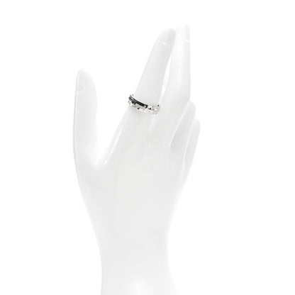 Tiffany 18K White Gold Diamond Modern Keys Ring 57 8 2 of 4