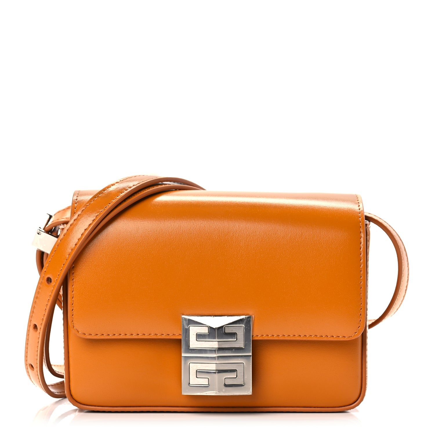Givenchy Box Calfskin Small 4G Shoulder Bag Orange 1 of 8
