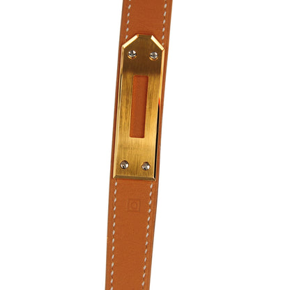 Hermes Stainless Steel Barenia 20mm Kelly Cadena Quartz Watch Fauve 6 of 10