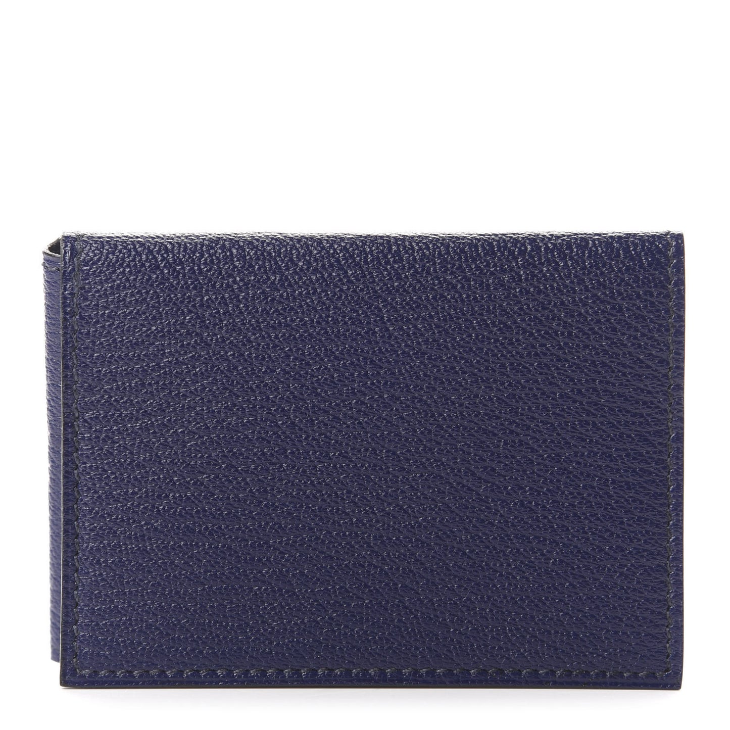 Chevre Mysore Guernesey Card Case Bleu Encre