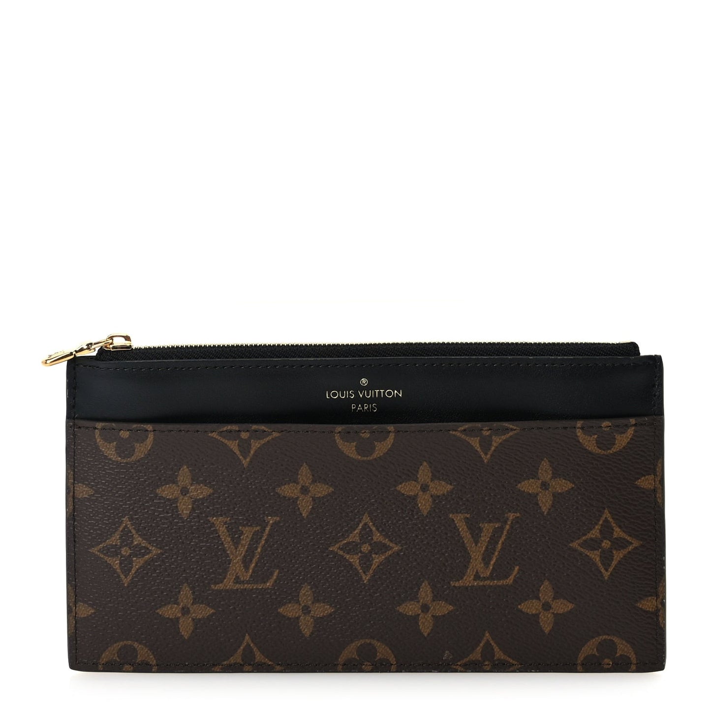 Monogram Slim Purse  Black
