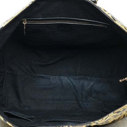 Versace PVC Barocco Printed Tote Black Gold 5 of 11