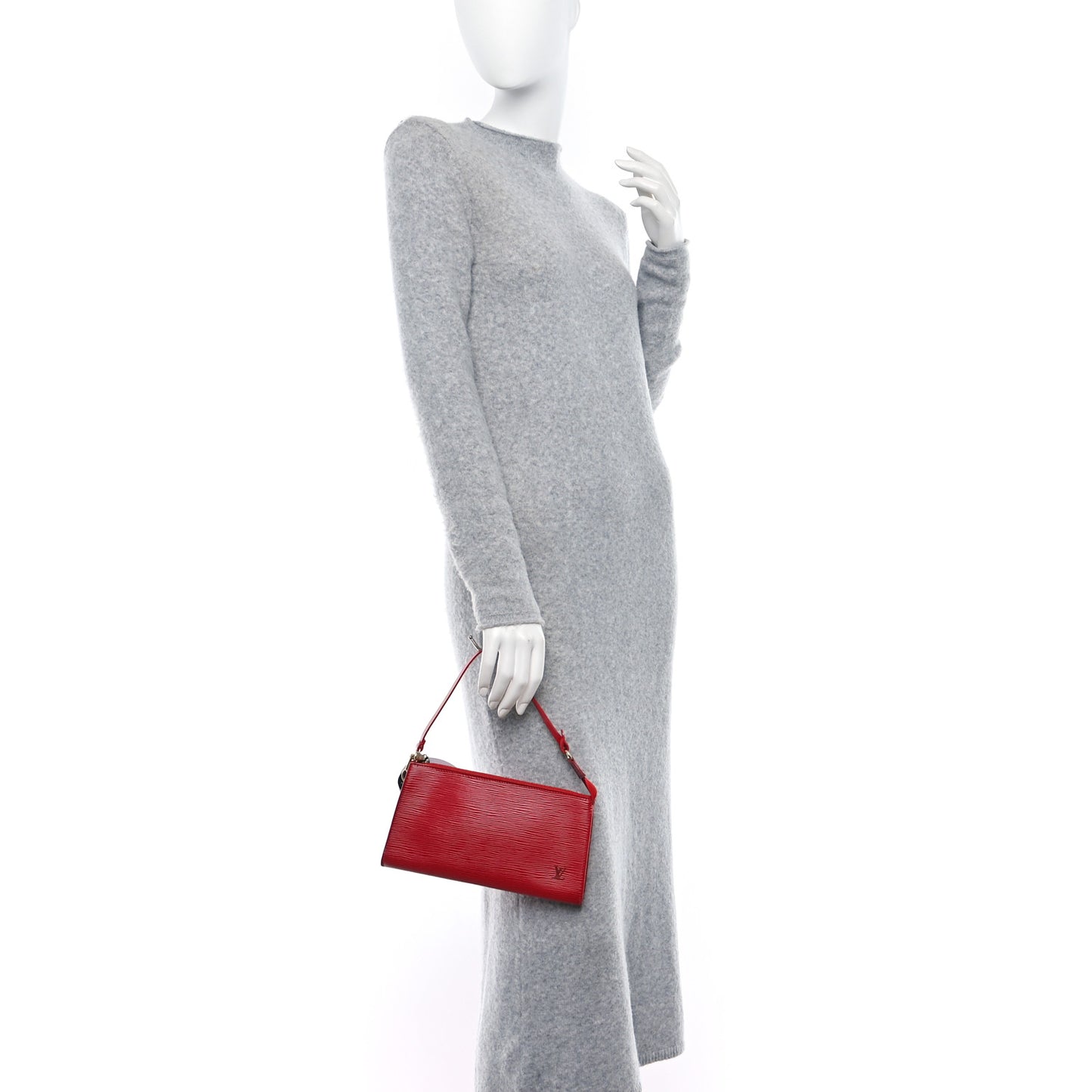 Epi Pochette Accessories 24 Castillan Red