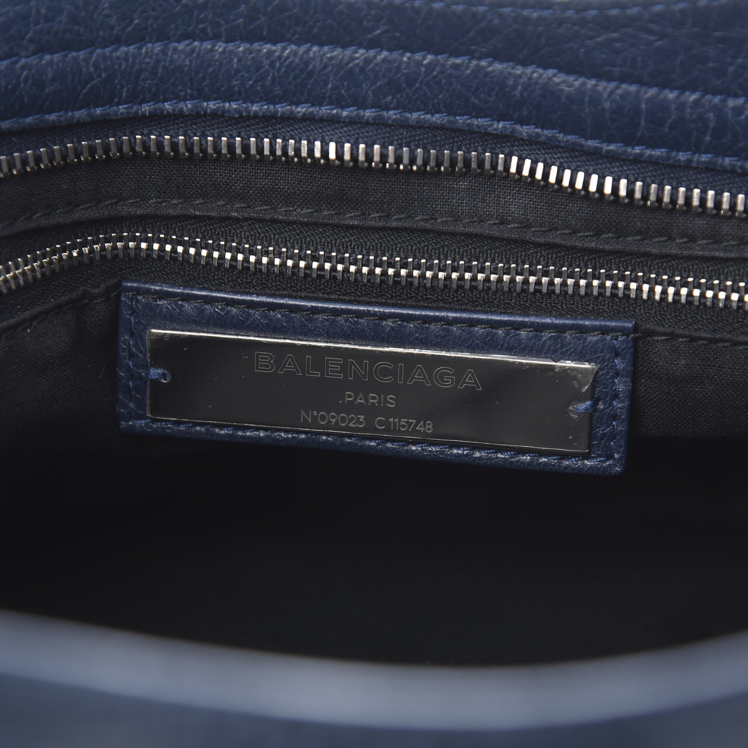 Balenciaga Agneau Classic Silver Hardware City Blue Obscur 6 of 13