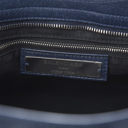 Balenciaga Agneau Classic Silver Hardware City Blue Obscur 6 of 13