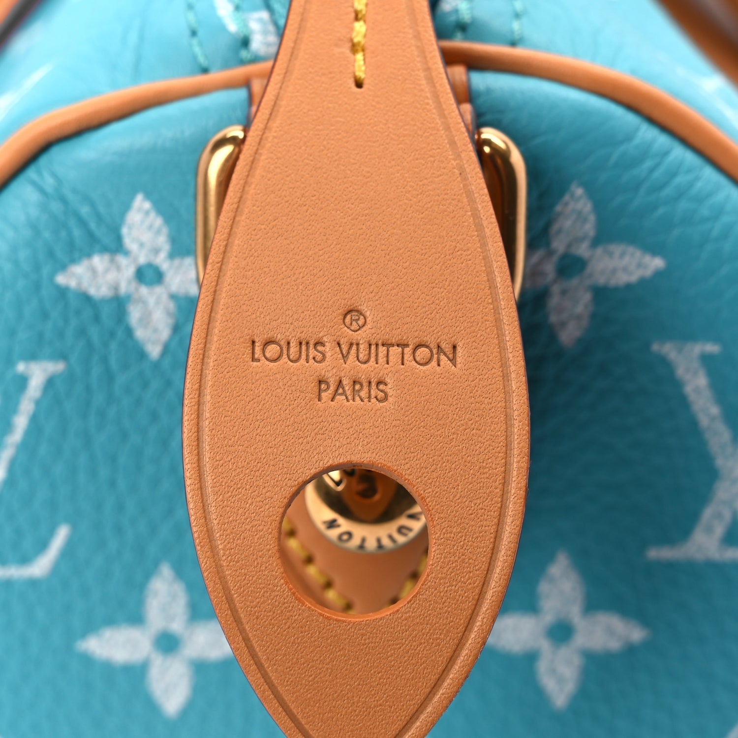 Louis Vuitton Calfskin Monogram Speedy P9 Bandouliere 25 Turquoise 7 of 10