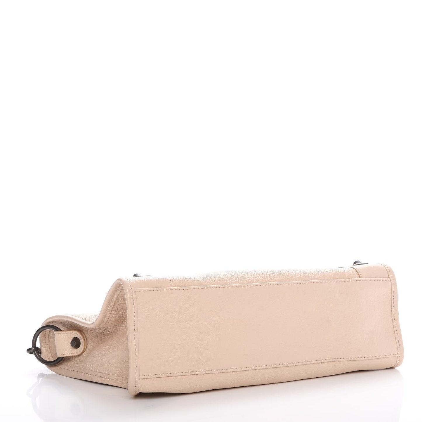 Chevre Classic Hardware Metallic Edge S City Beige Tapioca