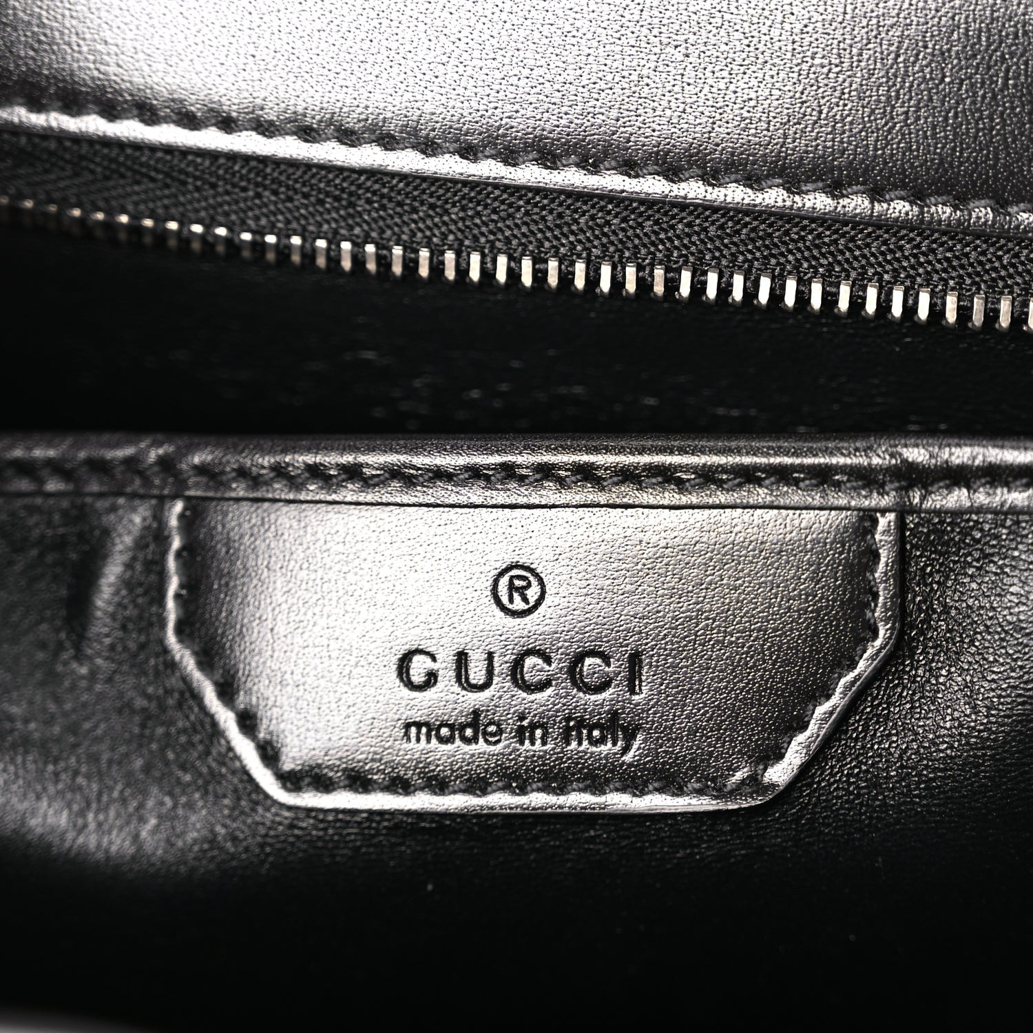 Gucci Boarded Dyana Lux Calfskin Web Monochrome Medium Bamboo 1947 Top Handle Bag Black 5 of 8