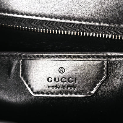 Gucci Boarded Dyana Lux Calfskin Web Monochrome Medium Bamboo 1947 Top Handle Bag Black 5 of 8