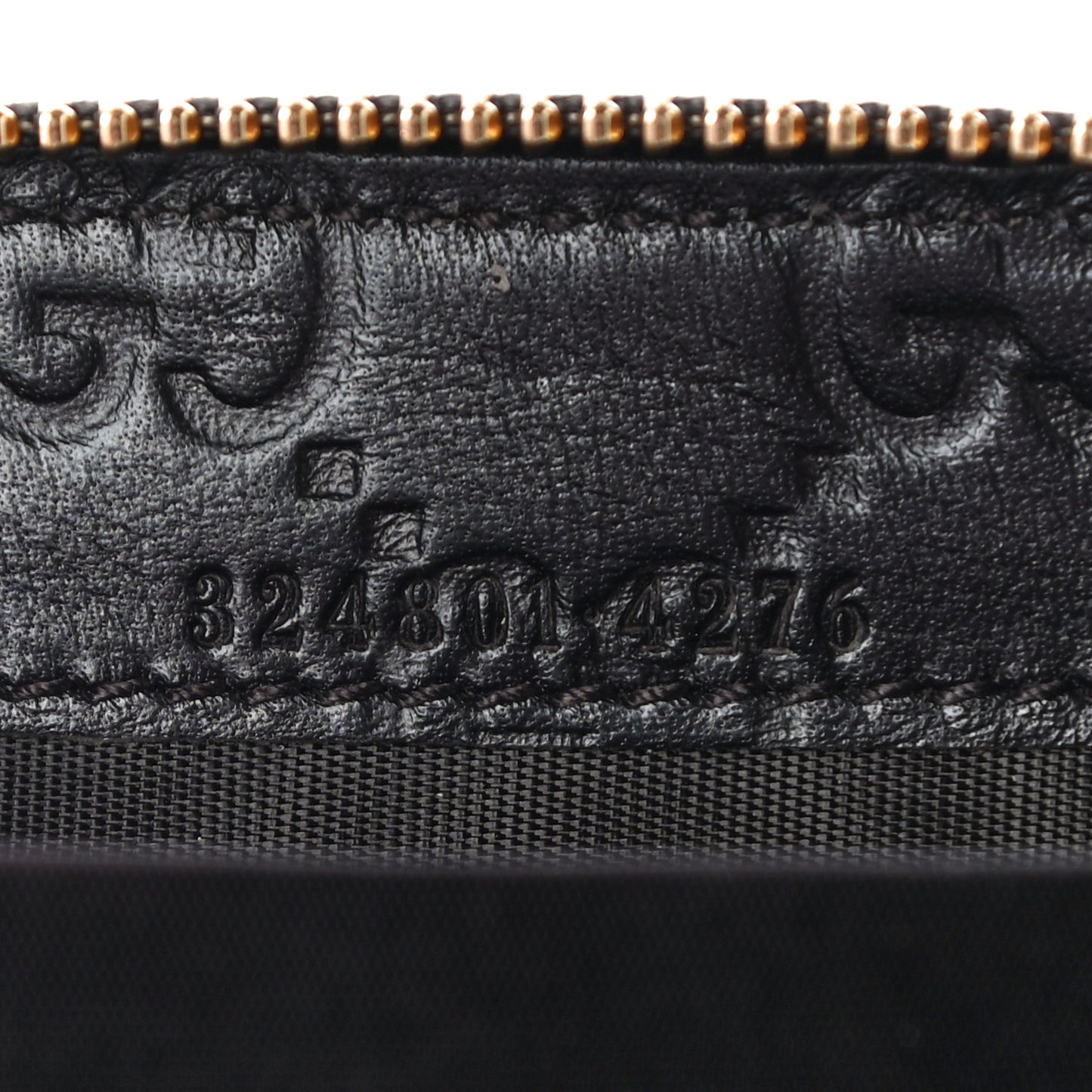 Guccissima Zip Around Card Case