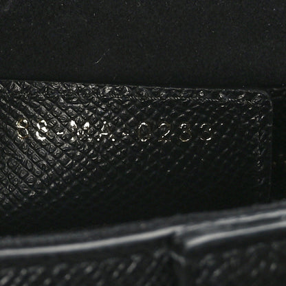 Christian Dior Grained Calfskin Saddle Bag With Strap Black 7 of 9