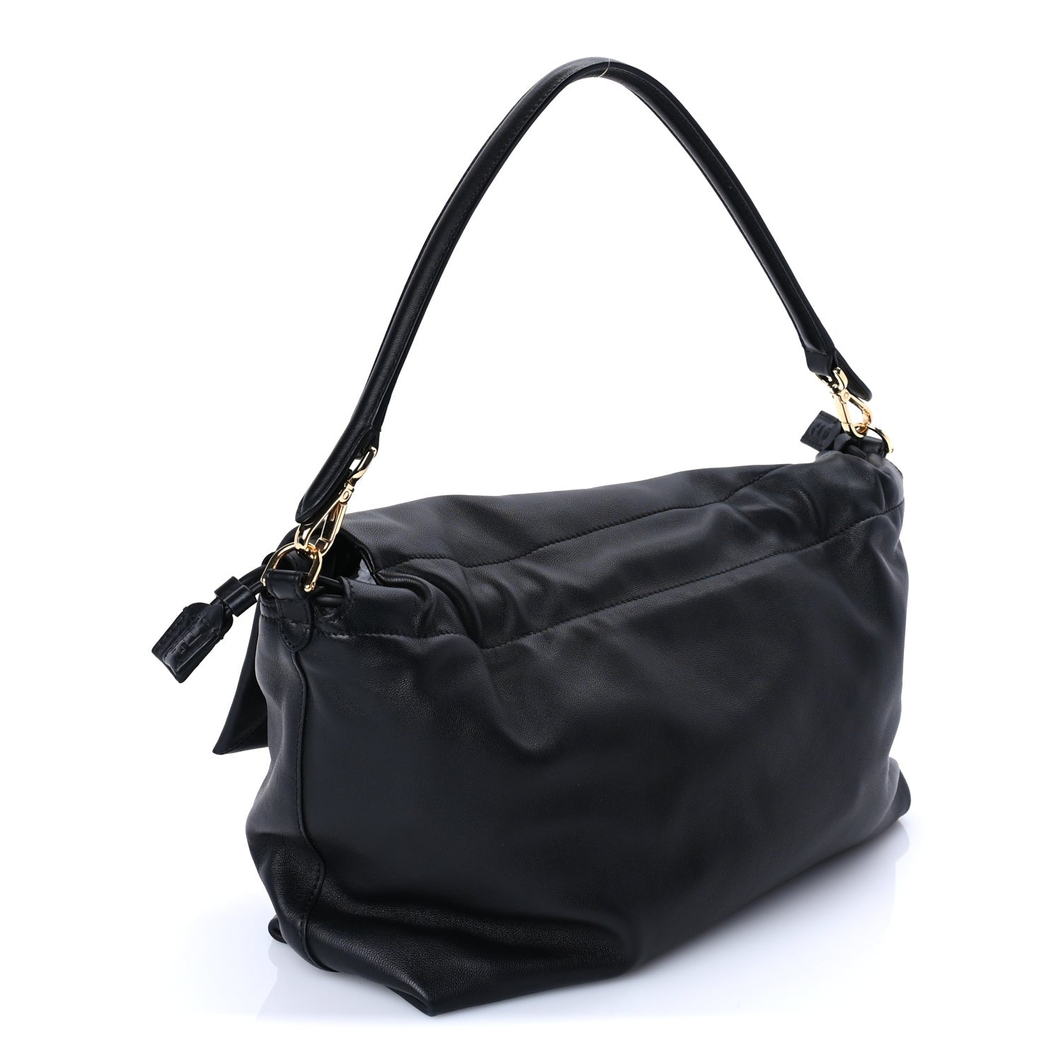 Fendi Nappa Large Mamma Baguette Black 2 of 7