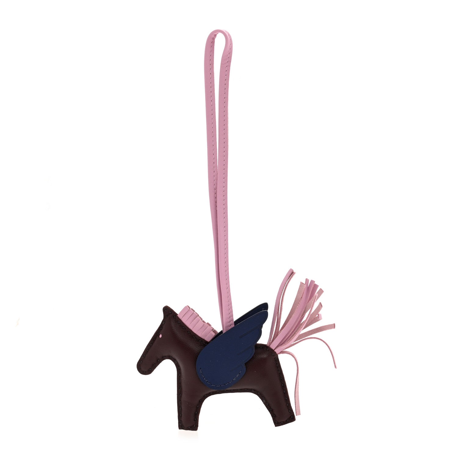 Hermes Milo Lambskin Grigri Rodeo Pegase Horse Bag Charm PM Rouge Sellier Mauve Sylvestre Bleu Saphir 1 of 5