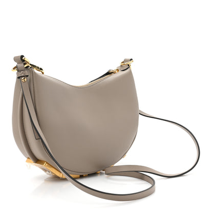 Fendi Vitello Grace Matte Mini Fendigraphy Hobo Bag Tortora 3 of 9