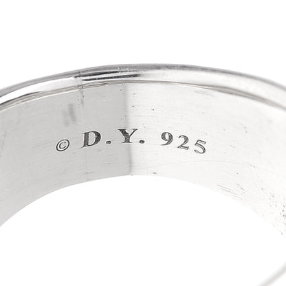 David Yurman Sterling Silver Diamond Crossover Dome Ring 56 7.5 4 of 4