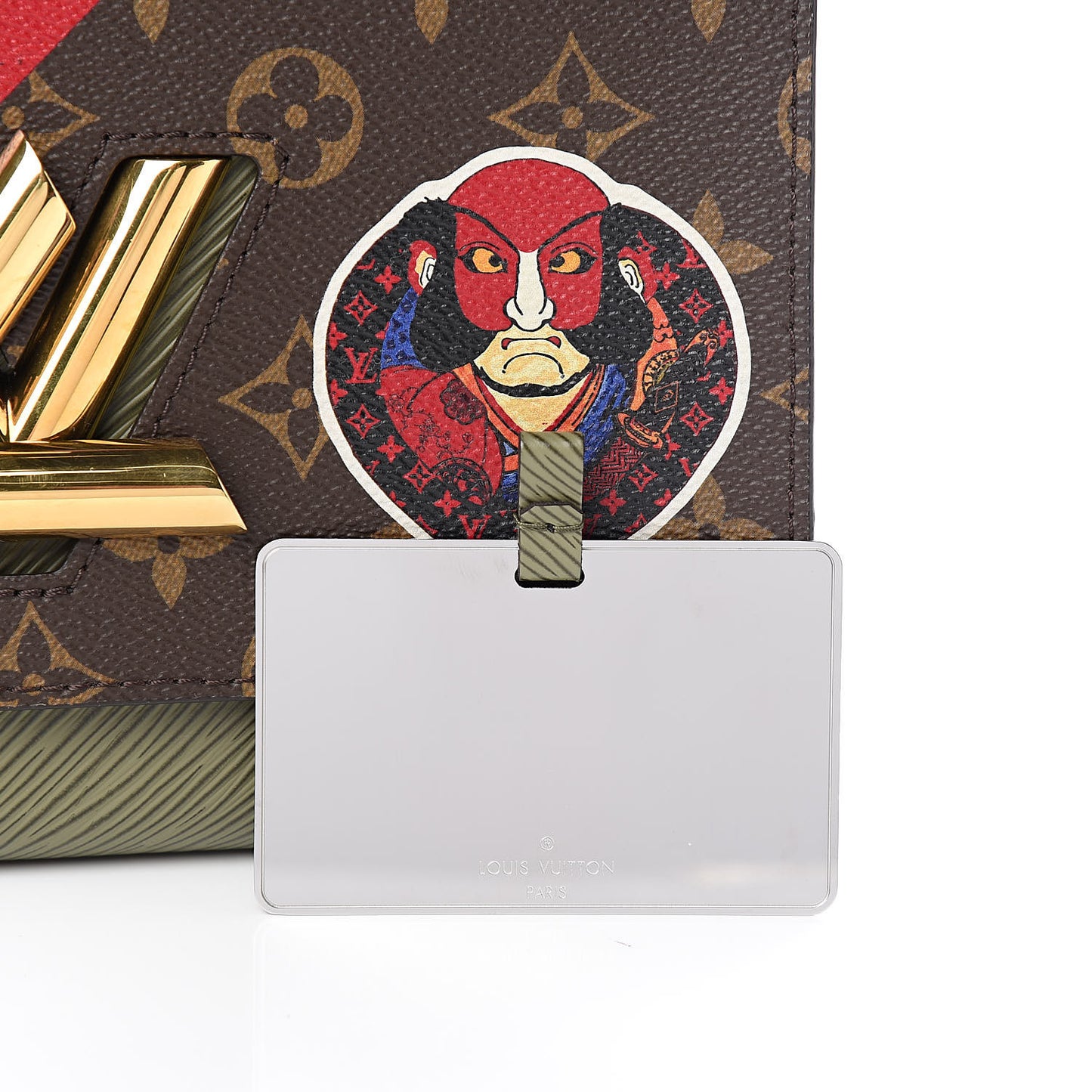 Epi Monogram Kabuki Twist Shoulder Bag MM Green